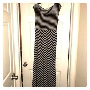 Calvin Klein striped maxi dress